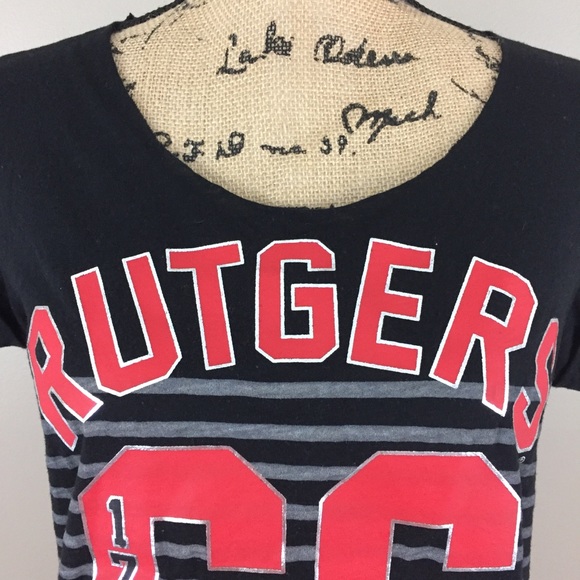 PINK Victoria’s Secret Rutgers Spell Out Game Day Tee, Small - Picture 2 of 7